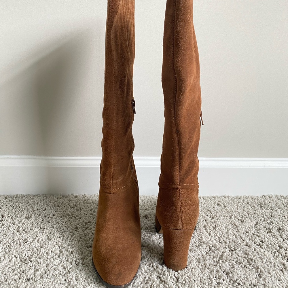 Suede Calf length boots